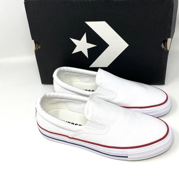 Converse Women Size 167940F CTAS BOULE GORE SLIP ON White Canvas Low Top Sneaker - Picture 7 of 11